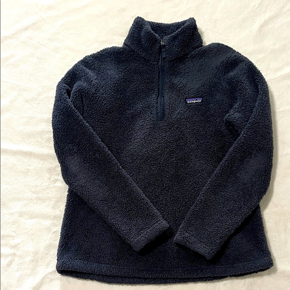 Patagonia Dark Blue Fleece Jacket - Picture 1 of 7